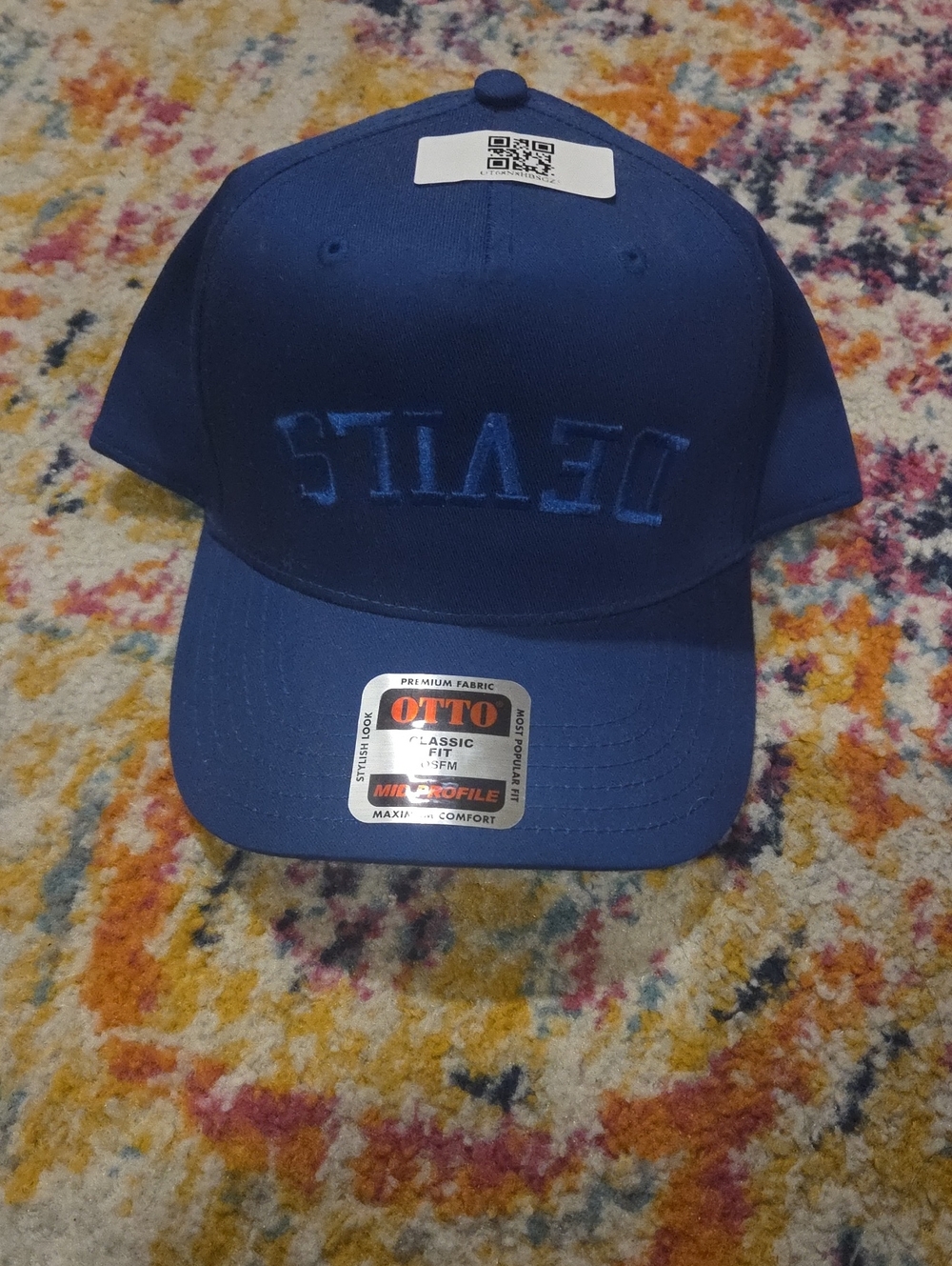 Blue DEVILS Embroidered Baseball Cap